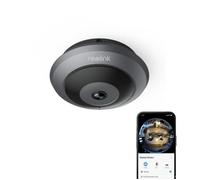 Reolink 6MP Caméra Surveillance Fisheye Series W520 Dual-WiFi Intérieure,Panorama 360°,Détection Intelligente,Vision Nocturne IR