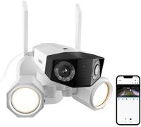 Caméra de Surveillance REOLINK Série Duo UHD 4K avec Double Objectif et Vision Nocturne en Couleur Lumineuse
