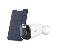 Reolink Argus Eco Pro+Panneau Solaire, 5MP 2K+ Batterie 2,4GHz/5GHz WiFi Caméra de Surveillance Extérieure, Vision Nocturne Couleur, Détection Intelligente, Audio 2-voies, IP66