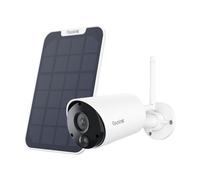 Reolink Argus Eco+Solarpanel, 2K 3MP batterie WLAN caméra de surveillance extérieure, détection de personne/véhicule, 2,4GHz WiFi, vision nocturne, audio 2 voies