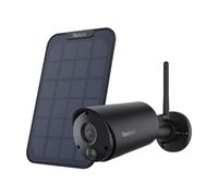 Reolink Argus Eco+Solarpanel, 3MP batterie WLAN caméra de surveillance extérieure, détection de personne/véhicule, 2,4GHz WiFi, vision nocturne, audio 2 voies, noir