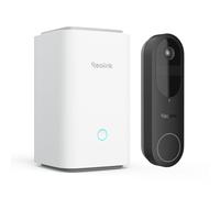 Reolink Batterie Sonnette Wi-FI Bi-Bande 2K avec Vue 1:1 Tête aux Pieds, Détection de Personne/Véhicule/Colis, Notif de Visiteur, Audio bidirectionnel, Stockage Local, sans Frais + Home Hub