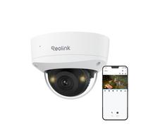 Reolink Caméra de Surveillance 4K 8MP Extérieure PoE,Anti-Vandalisme IK10,Grand Angle 125°,Vision Nocturne Couleur, RLC-840A