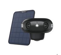 Reolink Camera de Surveillance Batterie - Vue 180° Vision 4K en Couleur Nuit Vision Nocturne WiFi, Argus 4 Pro with Solar Panel Noi