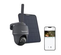Reolink Caméra de Surveillance Gris Intelligente 4K 8MP sans fil 4G LTE avec Vision Nocturne Couleur avec Panneau Solaire