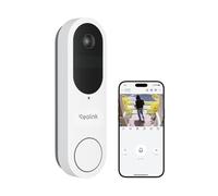 Reolink Caméra Sonnette 2K sans Fil avec Batterie, Wi-FI 2.4/5GHz, Vue tête-Pieds 1:1, détection des Personnes/véhicules/Colis, Pas de Frais mensuels, Audio bidirectionnel, Video Doorbell (Blanc)