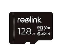 Reolink Carte Mémoire 128Go microSDXC, Carte microSD Class 10 A2 U3 TF, Compatible avec Caméra de Surveillance Reolink