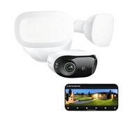 Reolink Elite Floodlight WiFi, Panorama à 180°, Recherche Vidéo IA Locale, Caméra Surveillance WiFi Filaire, Détection Alerte Intelligentes, LEDs Dimmables de 3000 Lumens, Wi-FI 6 Bi-Bande 2,4/5 GHz