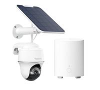 Reolink Kit Caméra Surveillance 1+1 : Caméra Solaire 5MP Argus PT + Home Hub Mini - Système de Surveillance sans Fil avec Stockage Local sans Abonnement, Vue 360° & Détection Intelligente