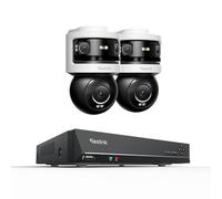 Reolink Kit Caméras Extérieur 10Mpx+8Mpx Triple Objectif, Suivi-Synchro, Vision Nocturne Couleur & IR, Détection IA, 24h Enregistrement, Système 2 Caméras avec NVR 8 Canaux 2To, OMVI 3i PoE*2+RLN8-41
