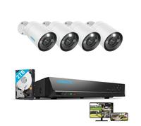 Reolink Kit Vidéo Surveillance avec 12MP 4X Bullet Caméra IP PoE et 8CH 2To NVR, Détection Personne/Véhicule, Vision Nocturne 30m avec Audio