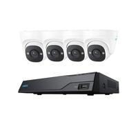 Reolink NVS8-5MD4 Kit Videosorveglianza 8 Canali 4 Telecamere Dome 5MP NVR PoE 2TB