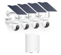 Reolink Pack 4+1 : 4 Caméras PT 4K Solaire Altas + Home Hub Mini - Surveillance WiFi Extérieure avec Pré-Enregistrement, ColorX, Suivi Auto 360° & Stockage Local