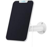 Reolink Panneau solaire avec 4 mètres de câble, support réglable à 360°, résistant aux intempéries pour utilisation en extérieur, alimentation en énergie non-stop, sac solaire mobile, blanc