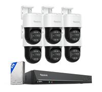 Reolink PTZ 4K Caméra Extérieur PoE, Double Objectif, 6X TrackMix PoE avec Zoom Hybride 6X, Suivi Automatique, Vision Nocturne en Couleur, Ensemble 4K NVR 16 Canaux avec Disque Dur de 4TO