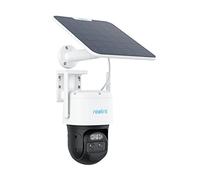 Reolink PTZ WiFi Camera Solaire, Suivi & Zoom 6X Auto, Deux Objectif, Autonomie de 180j, Projecteurs, Camera Surveillance Exterieure sans Fil, Audio Bidirectionnel, 2K/4MP, TrackMix+Panneau Solaire