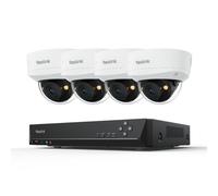 Reolink RLK8-1200V4 Système de surveillance, 4X 6K 12MP IK10 PoE caméra de surveillance & 8CH 2TB HDD NVR, 145° grand angle, détection intelligente, vision nocturne couleur
