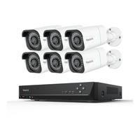 Reolink RLK8-800B6, 8CH 2TB HDD NVR & 6X 4K 8MP PoE Set caméra de surveillance extérieure, Détection intelligente, surveillance vidéo 24/7, vision nocturne