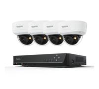 Reolink RLK8-800V4 Système de surveillance, 4X 4K 8MP IK10 PoE caméra de surveillance & 8CH 2TB HDD NVR, 125 ° Grand Angle, Détection intelligente, la vision de nuit en couleur