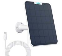 Panneau Solaire Pour Caméras Sans Fil Reolink; 6W, USB-C, Blanc