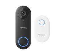 Reolink Sonnette Vidéo avec Chime, Sonnette Extérieur, Video Doorbell PoE | Caméra 5MP, Vue Diagonale à 180°, Audio Bidirectionnel, Détection de Personne, Etanche, Alertes, Compatible avec NVR.