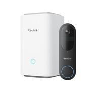 Reolink Sonnette Vidéo Batterie avec Home Hub - Kit Sécurité Wi-Fi Dual-Band, Détection Intelligente, Stockage Local,pas de