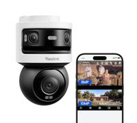 REOLINK Total 18MP Caméra de sécurité extérieure triple objectif | Panoramique 180° 10MP + 4K 8MP Pan-tilt, SyncTrack et suivi automatique, WiFi 6 double bande, IA locale