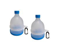 REOOHOUSE Supplément de poudre portable Entonnoir de récipient de comprimé Protéine BCAA Créatine Capsule Entonnoir de subdivision (Paquet de 2)