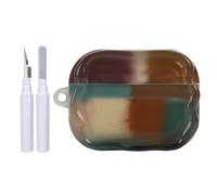 Reownest Compatible avec Coque AirPods Pro/Pro 2 avec Kit Nettoyage, Mignonne Dopamine Multicolore Damier Motif Esthétique Design, Antichoc Porte - Clés Couvercle Soft Etui - Multicolore