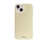 Reownest Compatible avec Coque pour iPhone 13/iPhone 14, Silicone TPU Housse pour Filles Femmes Garçons, Mignon Fashion Polka Dot Pattern Aesthetic Design Étui Anti-Choc et Imperméable Case - Jaune