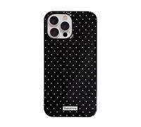 Reownest Compatible avec Coque pour iPhone 13 Pro Max, Silicone TPU Housse pour Filles Femmes Garçons, Mignon Fashion Polka Dot Pattern Aesthetic Design Étui Anti-Choc et Imperméable Case - Noir