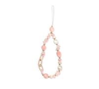 Reownest Sangle universelle pour téléphone portable, jolies perles de cristal, esthétique vintage avec pierre naturelle anti-perte, accessoire pour téléphone portable pour filles et femmes