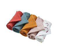 Reoyloep Muslin lingettes bébé, 5 pièces Muslin Square, 23X23CM / 9.06 "x9.06 Serviette bébé Serviette en Coton, Super Doux