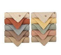 Reoyloep Muslin lingettes bébé, Lot de 10 Muslin Square 23X23CM / 9.06 "x9.06 lingettes bébé Serviettes en Coton Ultra Doux