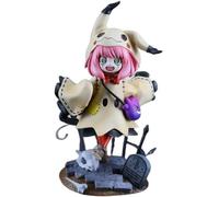 REOZIGN Anya Figure, Halloween Remplacement Face Anya Forger Figurine 22cm / 8,7 Pouces Faits À La Main PVC Action Modèle De Décoration Statue Cadeaux