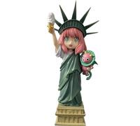 REOZIGN Anya Figure, Liberty Goddess Anya Forger Anime Figures 19cm / 7.5 Pouces Cosplay PVC Statues Souvenirs pour Les Fans D'anime Cadeaux