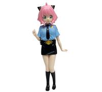 REOZIGN Anya Figure, Rabbit Police Anya Forger Figurine 20cm / 7,9 Pouces Fabriqué À La Main PVC Modèle De Personnage Statue Collectable Craft GIF (b)