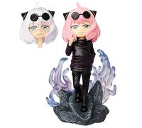 REOZIGN Anya Figure, Remplacement Face Anya Forger Anime Figures 18 cm / 7.1 Pouces de Jeu d'anime Modèle de Statue de statut de statut de Bureau
