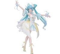 REOZIGN Figure Hatsune, Debout Jaune Cygne Danse Hatsune Figurine 22cm/8.7inch Fait Main PVC Personnage Action Statue Décoration Ornement Cadeaux