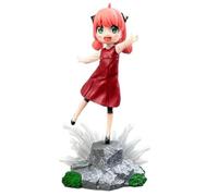 REOZIGN Figurine Anya, Version Q, Cuir Rouge, Figurine D'Anya Forger, 16 Cm, Fait Main, en PVC, Personnage De Dessin Animé, Décoration, Cadeau Artisanal