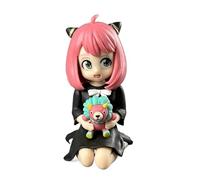 REOZIGN Figurine D'Anya Forger, Version Q D'anime D'Anya Forger 14cm / 5,5 Pouces PVC Dessin Animé Jeu Modèle Statue Cadeau D'artisanat À Collectionner (b)