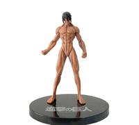 REOZIGN Figurine Eren Yeager Debout Et Combattante, d'action 15 Cm/5,9 Pouces Faite À La Main en PVC, Collection De Statues pour Les Fans D'anime, Cadeaux