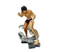 REOZIGN Figurine Hanma Yujiro Hanma, Combat et poings fermés, 17 cm, PVC, Personnage de Jeu, Artisanat, décoration de Bureau, Cadeaux