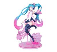 REOZIGN Figurine Hatsune, Figurine D'anime Hatsune « Joyeux Anniversaire » 22 Cm, Statues en PVC Faites Main, Souvenir De Collection, Cadeau pour Les Fans D'anime