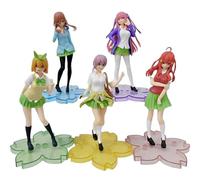REOZIGN Figurine Ichika, Nino, Miku, Yotsuba, Itsuki, 5 Figurines articulées 18 cm, modèle de Personnage d'anime Fait Main, à Collectionner, Cadeau Artisanal