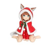 REOZIGN Figurine Kinako, Tenue De Noël Rouge, Figurine D'anime Kinako, 10 Cm, Modèle Fait Main, Personnage De Jeu, Décoration, Cadeau