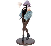 REOZIGN Figurine Luna, Masque De Remplacement pour Le Visage, D'anime Luna 23 cm/9,1 Pouces, en PVC, Artisanat, Souvenirs pour Les Fans D'anime, Cadeaux (Black)