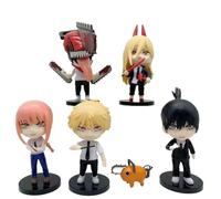 REOZIGN Figurine Power, Devilman Seven Deadly Sins, Figurine Pochita, Version Q, 6 Figurines Debout, 11 cm, PVC Fait Main, décoration, Cadeau (a)