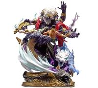 REOZIGN Figurine Roronoa, Le Roi De l'enfer Roronoa Zoro Figurines d'action 21 Cm/8,3 Pouces Modèle en PVC Fait À La Main Cadeau Artisanal De Collection