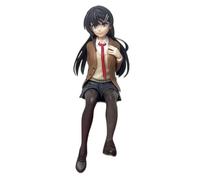 REOZIGN Figurine Sakurajima Mai, d'action Sakurajima Mai Assises 13cm / 5,1 Pouces De Décoration Modèle Fait À La Main pour Les Fans D'anime Cadeau